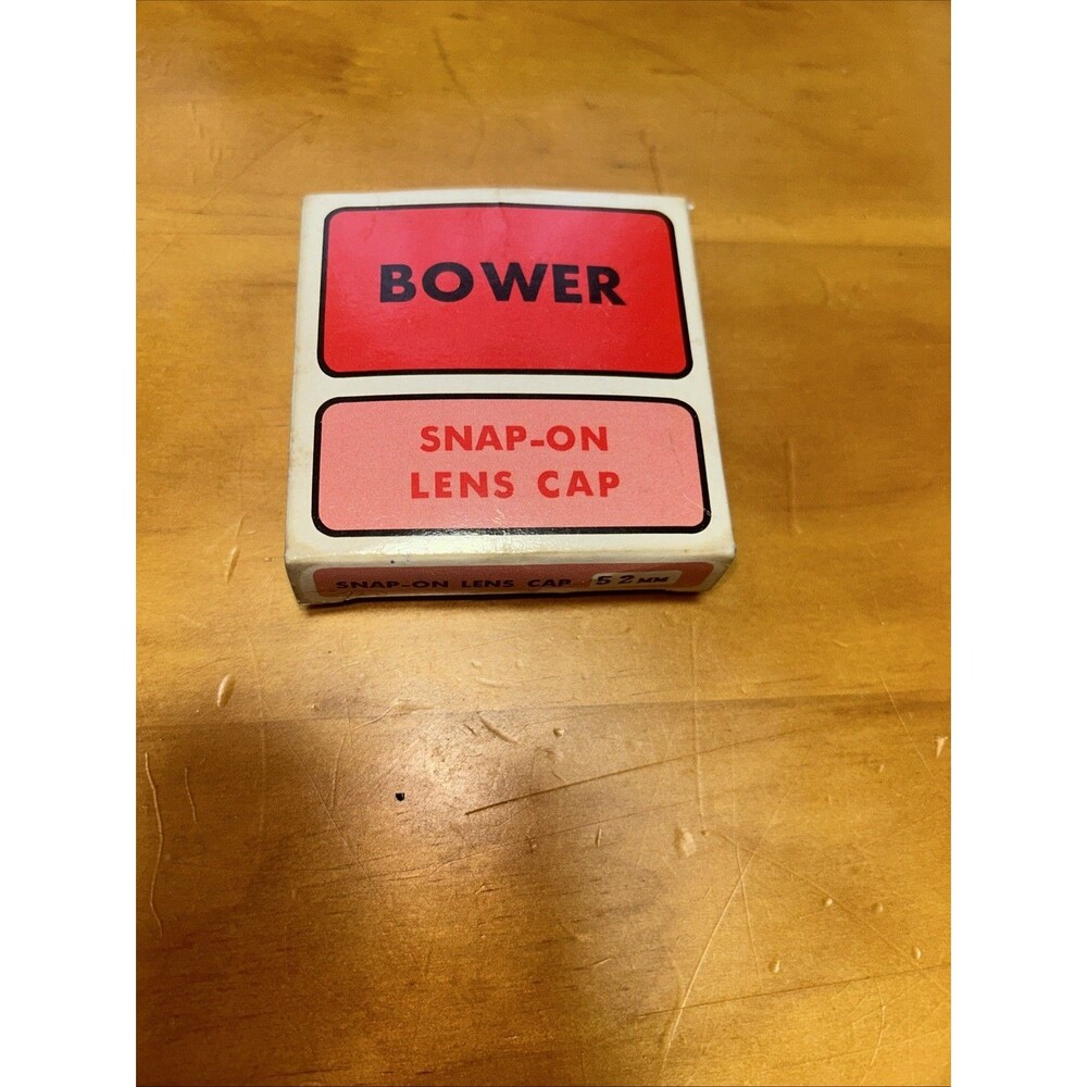52mm Snap-on Front Lens Cap Protection Cover Bower Glass Safety Lid Japan NOS